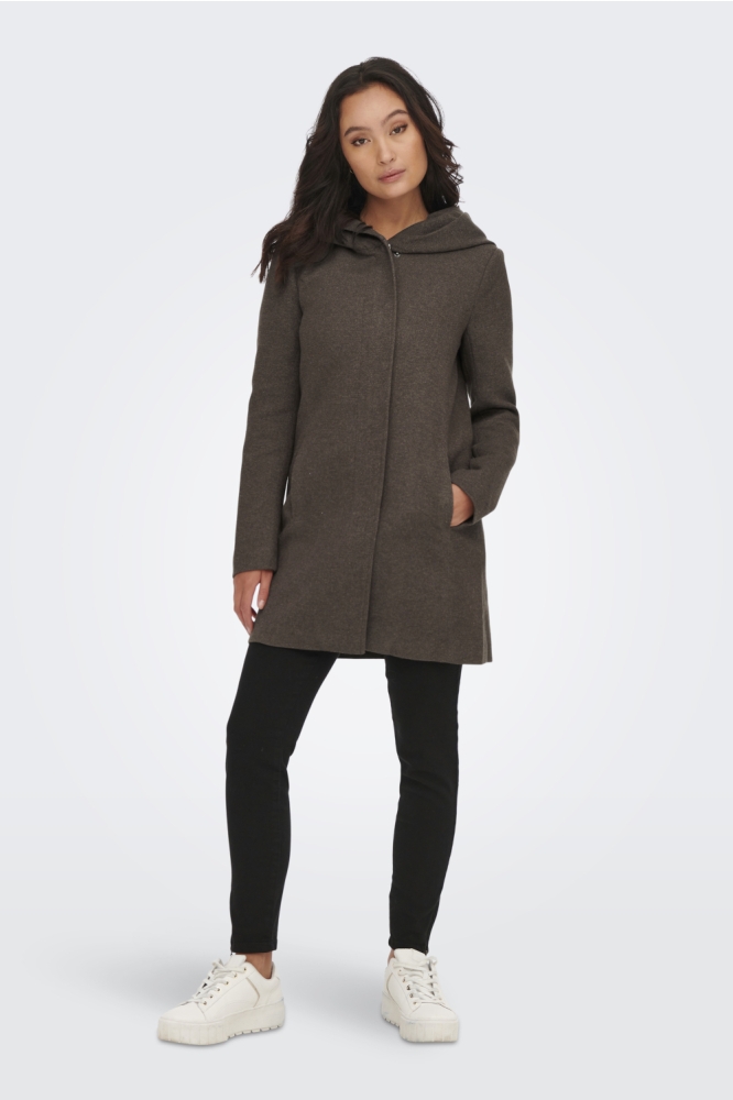 ONLSEDONA LIGHT COAT OTW NOOS 15142911 Hot Fudge/MELANGE